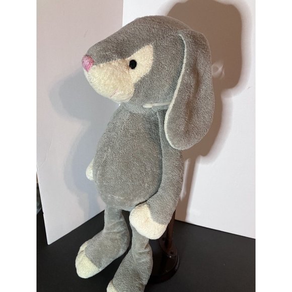 Manhattan Toy Company Gray Bunny Rabbit 17" Plush Stuffed Animal 2009 EUC - Picture 4 of 14